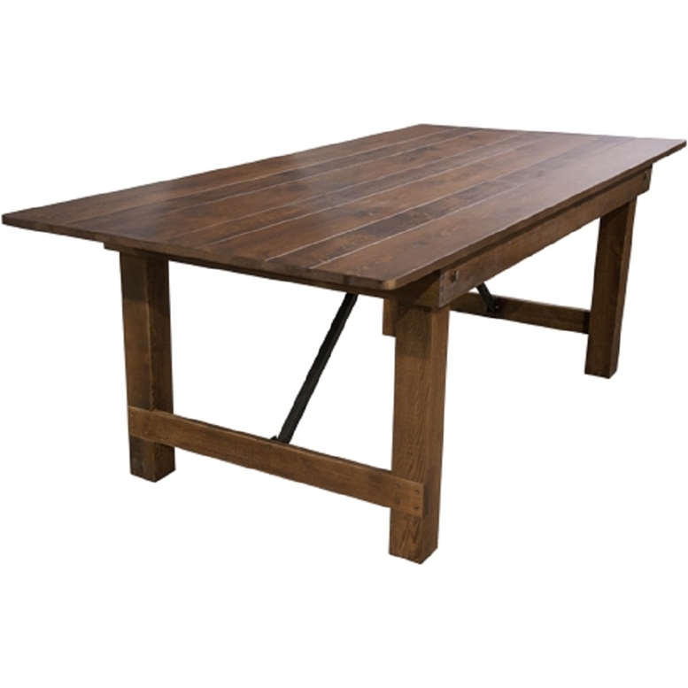 wood folding table small