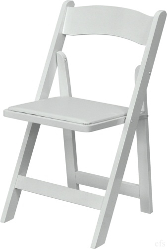 Free White Wood Folding Chairs, White Wooden Padded Folding Chairs